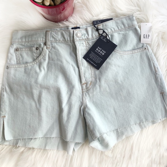 GAP Pants - Gap High Rise 3” Denim Shorts light blue Size 26